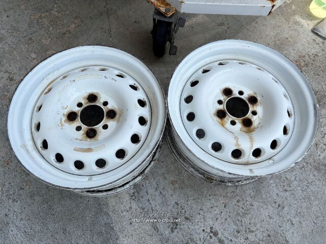 ホイール・14インチ中古希少ブリヂストンスーパーラップ軽量アルミ2本  