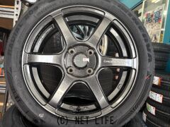 ホイール・タイヤ 15インチ新品クロススピードRS-6（DBK）４本Set新品タイヤ