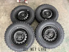 ホイール・タイヤ 12インチ中古リペイントダイハツハイゼット純正スチール新品タイヤヨコハマジオラン