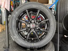 ホイール・タイヤ 14インチ新品KYOHOザインEK(ブラック)4本set新品タイヤ