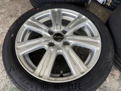 ホイール・タイヤ 15インチ中古MIDユーロスピード4本SET新品タイヤｋ100