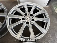 ホイール 17インチ中古DOSシルバースポークアルミ４本Set　J102