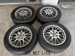 ホイール・タイヤ 16インチ中古BBS製ヴォクシー純正アルミ4本SET中古タイヤ付J4