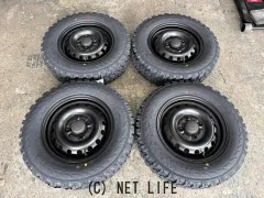 ホイール・タイヤ 12インチ中古ダイハツ純正スチール自家塗装4本SET新品タイヤｋ2
