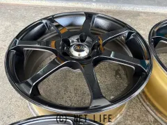 ホイール 17インチ中古リペイント品YOKOHAMA AVS MODEL7 4本Set J