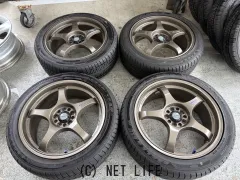 ホイール・タイヤ 17インチ中古A-TECHファイナルスピード4本SET中古タイヤj101