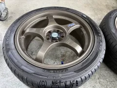 ホイール・タイヤ 17インチ中古A-TECHファイナルスピード4本SET中古タイヤｊ101