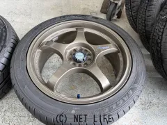 ホイール・タイヤ 17インチ中古A-TECHファイナルスピード4本SET中古タイヤｊ101
