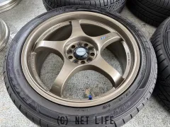 ホイール・タイヤ 17インチ中古A-TECHファイナルスピード4本SET中古タイヤj101