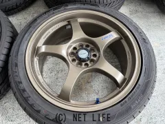 ホイール・タイヤ 17インチ中古A-TECHファイナルスピード4本SET中古タイヤｊ101