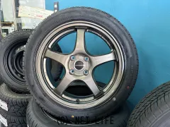 ホイール・タイヤ 16インチ新品クロススピードCR5（ブロンズ）新品タイヤ
