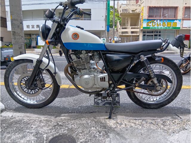 スズキ グラストラッカー250タンク ホワイト キャップ付き スズキ グラストラッカー 250・ホワイトブルー・250cc・(有