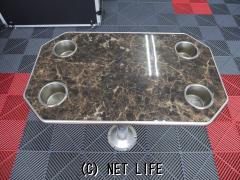 内装品 キャンピングカー テーブル ワンタッチ取り外し支柱ポール・マウント3点セット