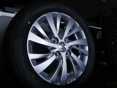 ホイール・タイヤ 新車取り外し 最新スペーシアカスタム タイヤアルミホイール4本セット