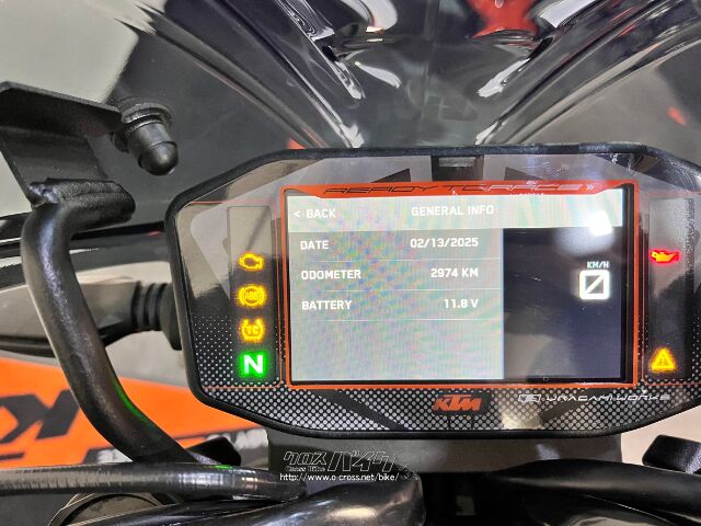 KTM 890 デュークR・2022(R4)初度登録(届出)年・890cc・KTM OKINAWA・2,974km・保証付・3ヶ月 ...