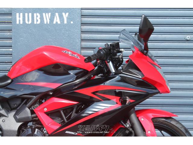 カワサキ ニンジャ250 SL・赤・250cc・HUBWAY・25,940km (2022年03月