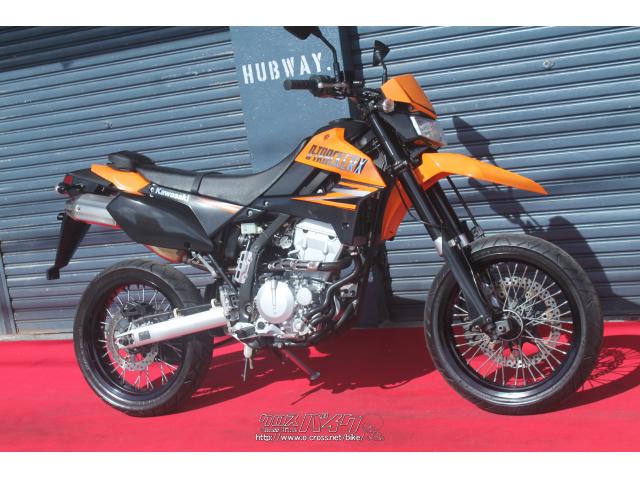 カワサキ D-トラッカー X 250・黒/オレンジ・250cc・HUBWAY・16,762km
