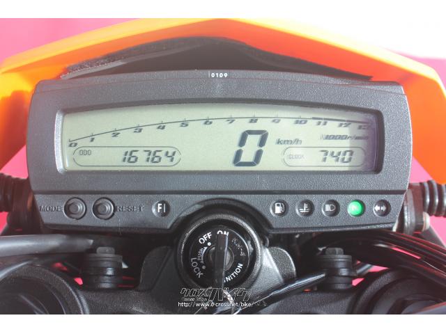 カワサキ D-トラッカー X 250・黒/オレンジ・250cc・HUBWAY・16,762km