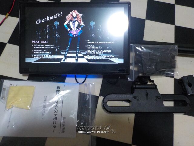 オーディオ ※取付サービス・新品・未使用(車検対応)11.6インチ高画質ヘッドレスモニターD