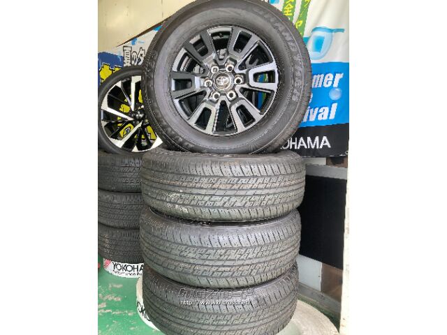 ランクル 中古ホイールセット●稀少品●新車納車後に即取り外した商品●取り付け込み ホイール・タイヤ 値下げしました‼ランクル 中古ホイールセット 265/6518 114V