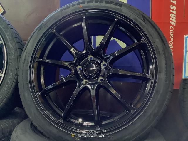 ホイール・タイヤ・18インチ新作Gスピード G-05ブラック4本Set新品