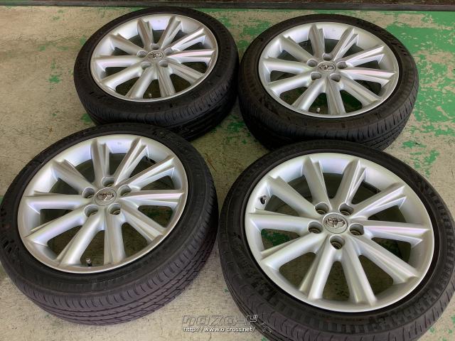 ☆綺麗☆　トヨタ　SAI サイ 純正アルミホイール　17インチ　7J　PCD114.3　5穴　ET39　ハブ径60　BRIDGESTONE POTENZA　215/45R18　2013年　プリウスαなどにも ☆綺麗☆ トヨタ SAI サイ 純正アルミホイール 17インチ 7J PCD114.3 5