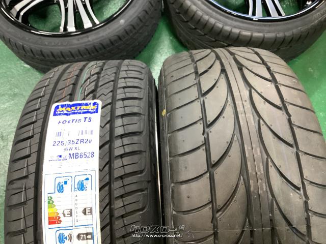 ホイール・タイヤ・20インチAMEシャレンXV-77 4本Set新品タイヤJ75・ご