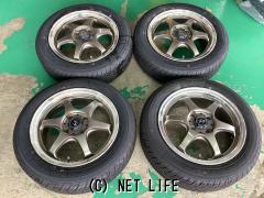 ホイール・タイヤ・14インチ中古S-HOLDブロンズスポーク4本Set