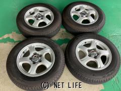 冬 ミツビシ 三菱 パジェロミニ【富山】日本製 スタッドレスタイヤ 175/80R15 ダンロップ SJ-7 中古４本 ミツビシ 三菱 センターキャップ付き 車検対応 冬 ミツビシ 三菱 パジェロミニ【富山】日本製 スタッドレスタイヤ 175