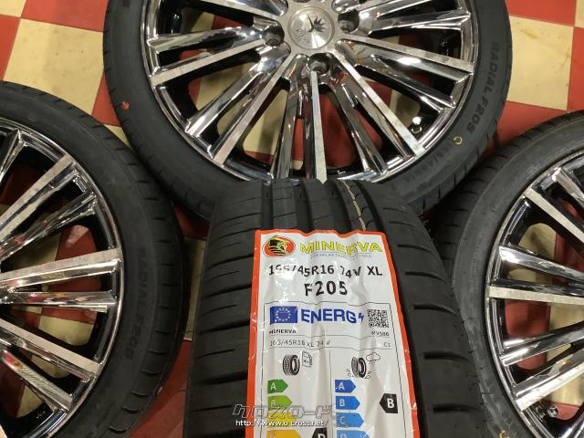 ホイール・タイヤ・16インチ中古ウェッズクレンツェアルミ4本Set k68