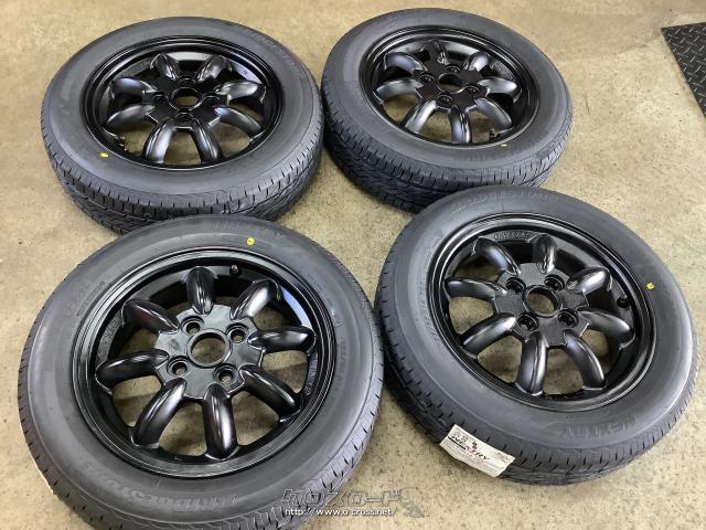 ホイール・タイヤ・14インチ【ブラック塗装】ミニライト4本Set新品 