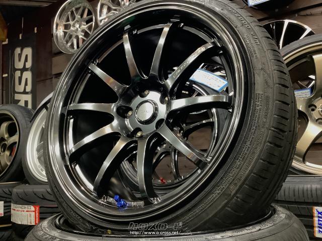 ホイール・タイヤ・18インチ特価クロススピードCR10 4本 Set新品タイヤ