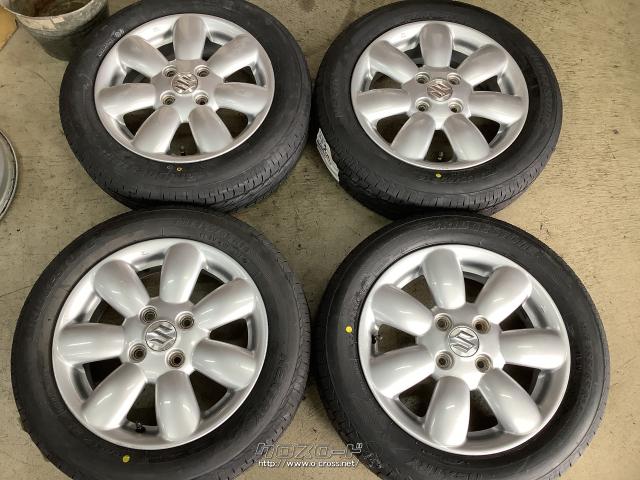 ホイール・タイヤ・14インチ中古スズキアルトラパン 純正アルミ4本Set