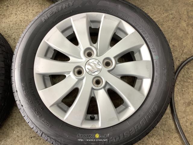 ホイール・タイヤ・14インチ中古スズキスペーシア純正アルミ4本set新品
