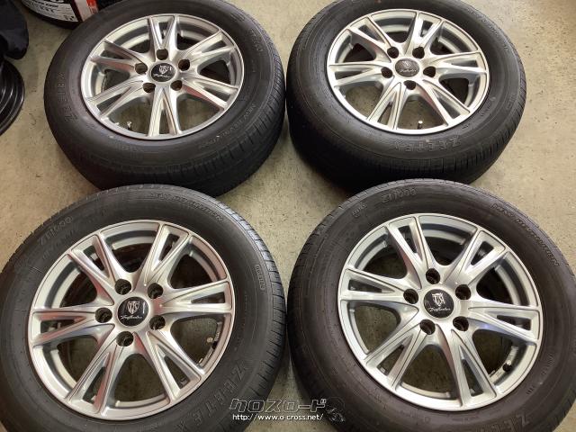 ホイール・タイヤ・15インチ中古シルバーツインスポークホイール4本set 