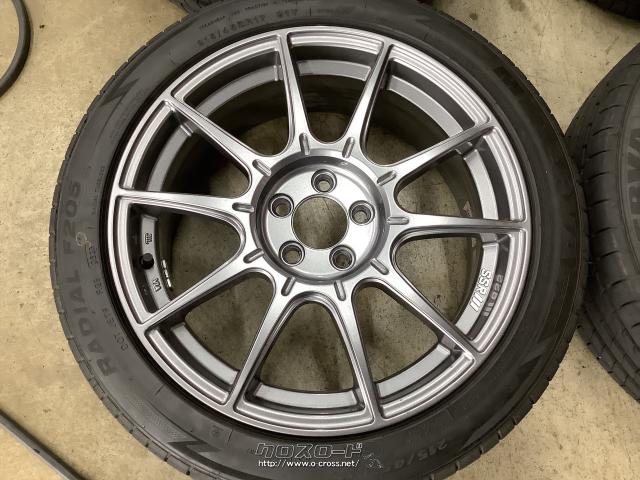 ホイール・タイヤ・17インチ美品SSR GT X01ダークシルバー4本Setバリ溝