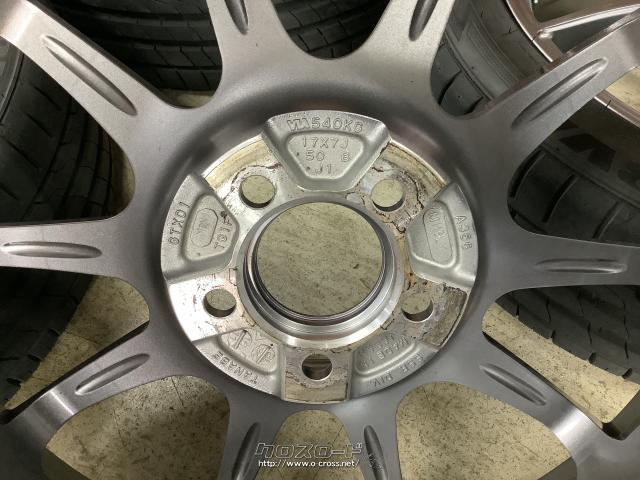ホイール・タイヤ・17インチ美品SSR GT X01ダークシルバー4本Setバリ溝