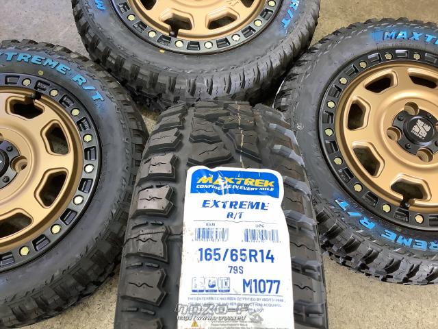 美品 MUDSTAR RADIAL A⁄T 165⁄65R14 エクストリームJ タイヤホイール 