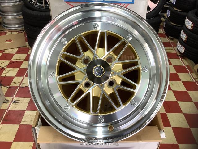 ホイール・タイヤ・14インチ新作 スターシャークII(GD)4本set新品