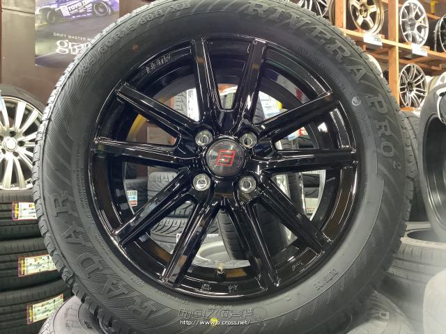 ホイール・タイヤ・15インチ新品ザインSSブラック 4本set新品タイヤ 