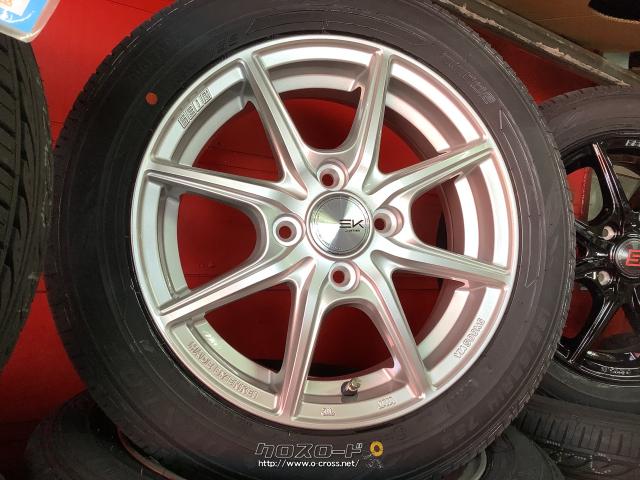 ホイール・タイヤ・14インチ新品軽量ザインEK(シルバー)4本Set