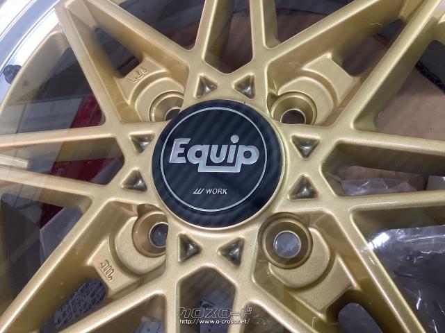 美品 WORK エクイップ03 Equip 15インチ ホイールセット ゴールド WORK 15インチ 5.5J DEEP RIM Odisk ワーク(WORK) エクイップ03