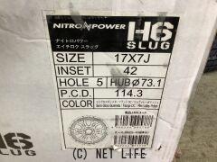 ホイール 17インチ未使用ナイトロパワーH6スラッグ 4本set J72