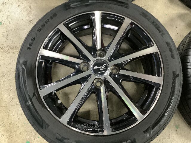 ホイール・タイヤ・15インチ中古マナレイスポーツ ユーロS 4本set中古