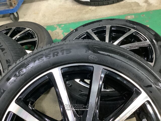 ホイール・タイヤ・15インチ中古マナレイスポーツ ユーロS 4本set中古 