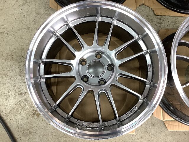 ホイール・18イン中古深リム ツイン 7スポークホイール4本Set J81・ご