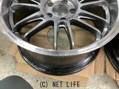 ホイール 18イン中古深リム ツイン 7スポークホイール4本Set J81