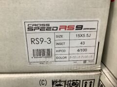 ホイール・タイヤ 15インチ新品クロススピードRS9（GGM）4本Set新品タイヤ