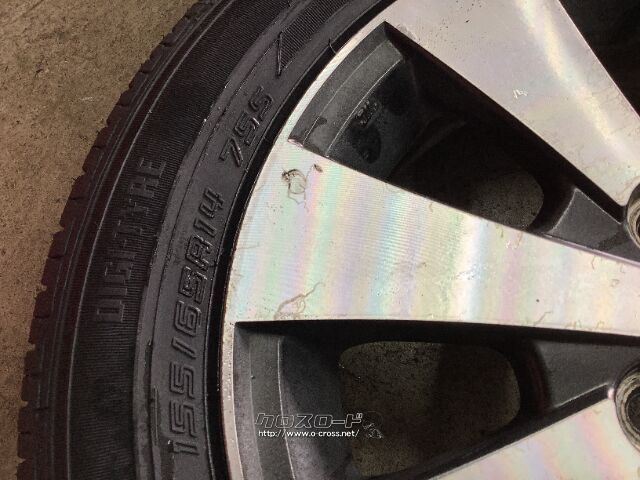 ホイール・タイヤ・14インチ中古スズキワゴンRスティングレー純正