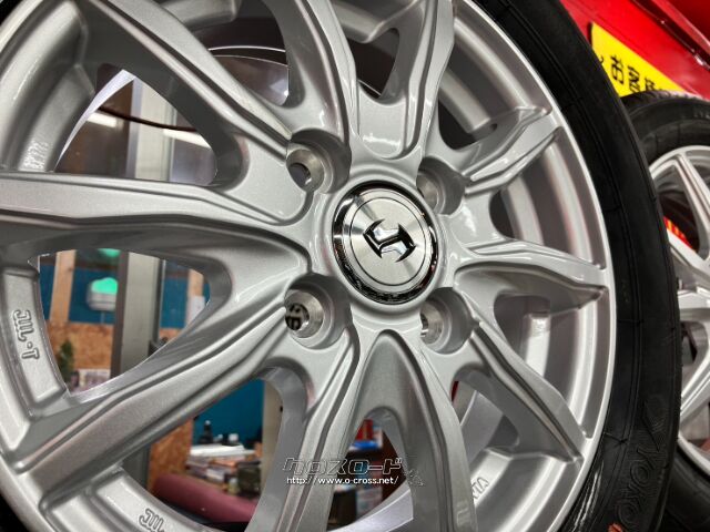 軽四 Weds アルミホイールタイヤSET 13×4J+45 155/65R13 バリ山！ BS ネクストリー 2017年製造 ミラ ラパン ワゴンR アルト ライフ モコ タイヤ ホイールセット ４本 145⁄80R13 軽自動車 ４穴 １３インチ 145